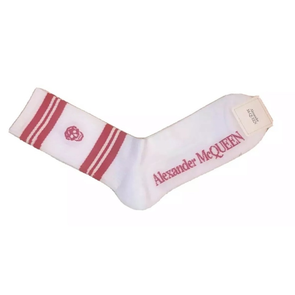 Alexander McQueen Striped Skull Socks Sport